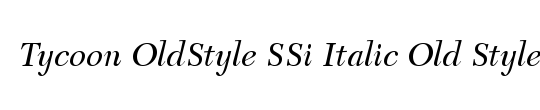 Goudy OldStyle SSi