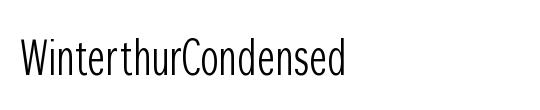 WinterthurCondensed