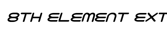 8th Element ExtraBold Italic