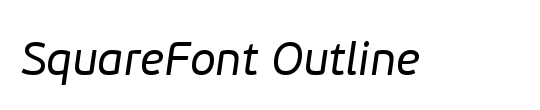 SquareFont Outline