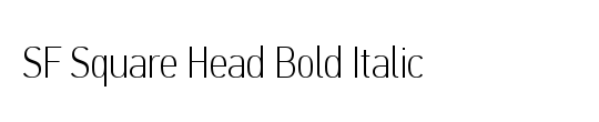 SF Square Head Condensed