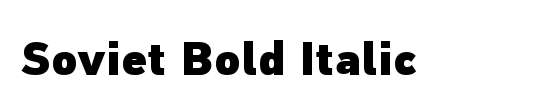 Soviet 3D Italic