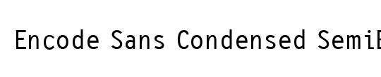 Encode Sans Condensed