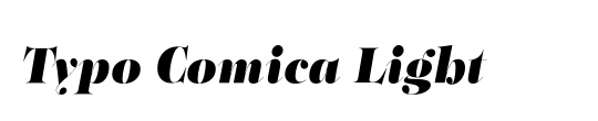 Typo Comica Outline