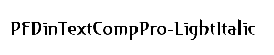 PF Din Text Comp Pro