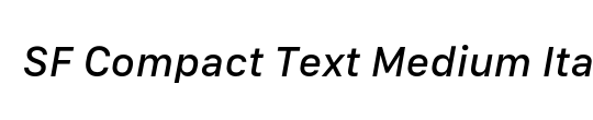 SF Compact Text