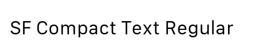 SF Compact Text