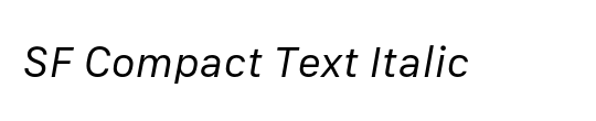 SF Compact Text