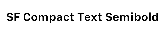 SF Compact Text