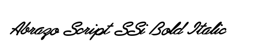 Abrazo Script SSi