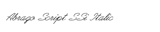 Abrazo Script SSi