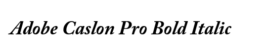 Adobe Caslon Pro