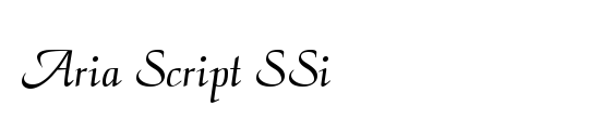 TrSah Aria Script SSi