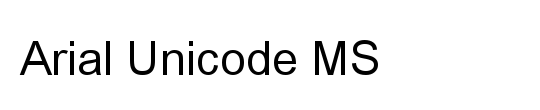 Arial Unicode MS