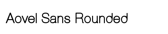 Rounded Sans Serif 7