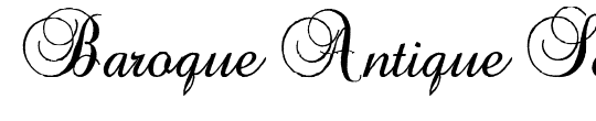 Baroque Antique Script