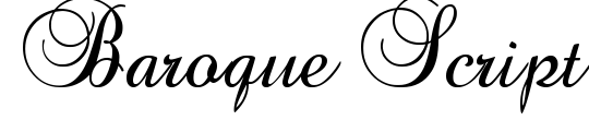 Baroque Antique Script