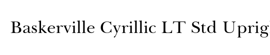 Baskerville Cyrillic LT Std