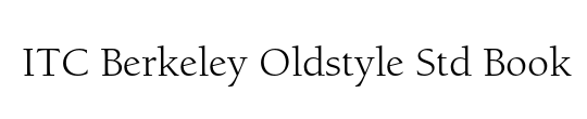 ITC Berkeley Oldstyle Std