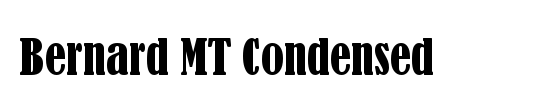 Bernard MT Condensed