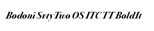 Bodoni SvtyTwo SC ITC TT