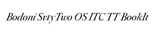 Bodoni SvtyTwo SC ITC TT