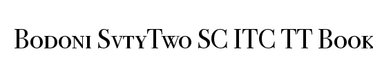 Bodoni SvtyTwo ITC TT