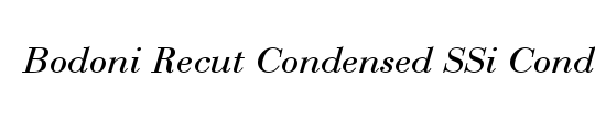 Bodoni MT Condensed