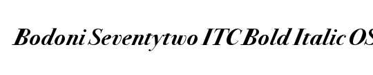 Bodoni Seventytwo ITC