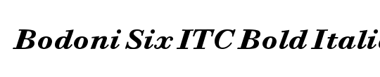 Bodoni Six ITC