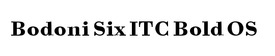 Bodoni Six ITC