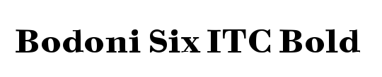 Bodoni Six ITC