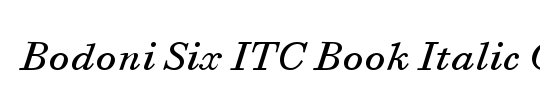 Bodoni Six ITC Std