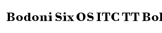 Bodoni Six OS ITC TT