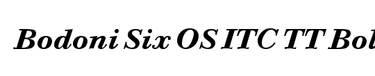 Bodoni Six OS ITC TT