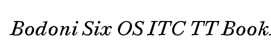 Bodoni Six OS ITC TT