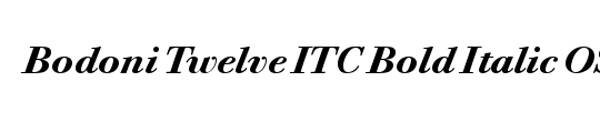 Bodoni Twelve ITC TT