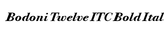 Bodoni Twelve ITC