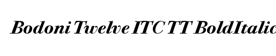 Bodoni Twelve ITC TT