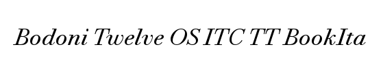 Bodoni Six OS ITC TT