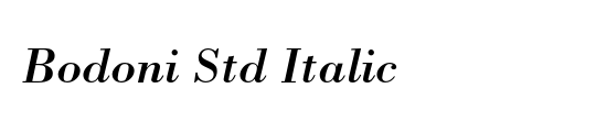 Bodoni Std