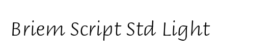 Briem Script Std