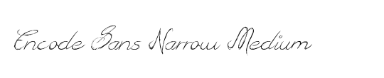 Encode Sans Narrow