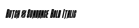 Butch & Sundance Gradient Italic