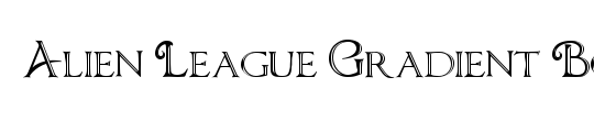 Alien League II Bold Italic