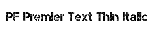 PF Din Text Condensed Thin