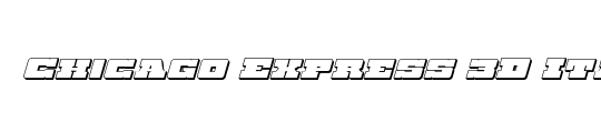 Chicago Express Halftone Italic