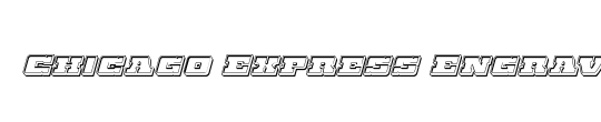 Chicago Express Outline Italic