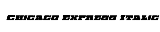 Chicago Express Halftone Italic