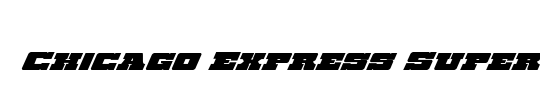 Chicago Express Outline Italic